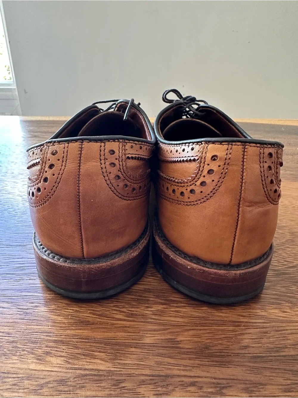Allen Edmonds Walnut Leather Strand Cap Toe Oxfords 65 Last Men’s Sz 9D USA Made